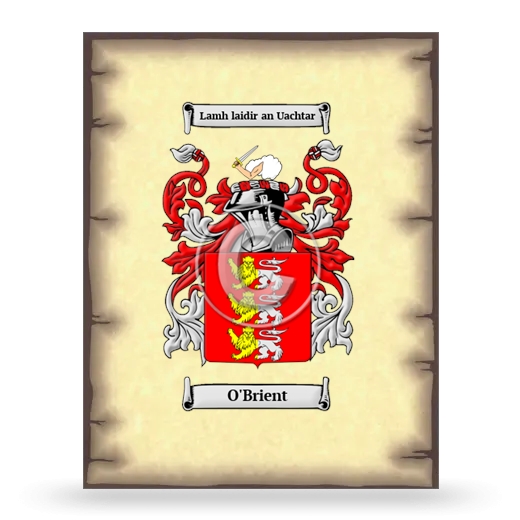 O'Brient Coat of Arms Print