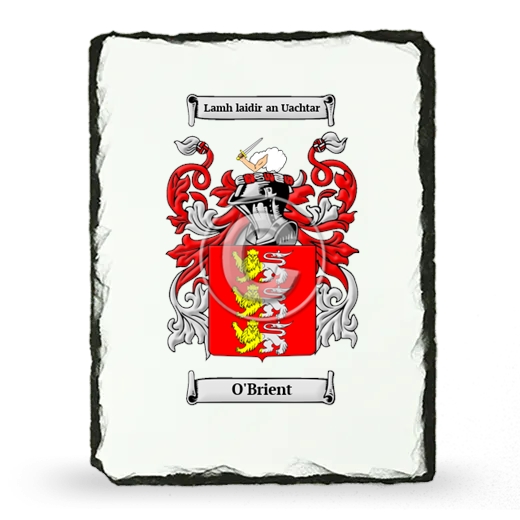 O'Brient Coat of Arms Slate