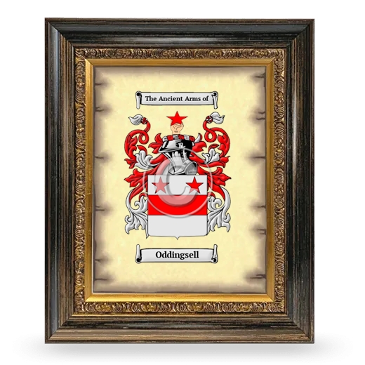 Oddingsell Coat of Arms Framed - Heirloom