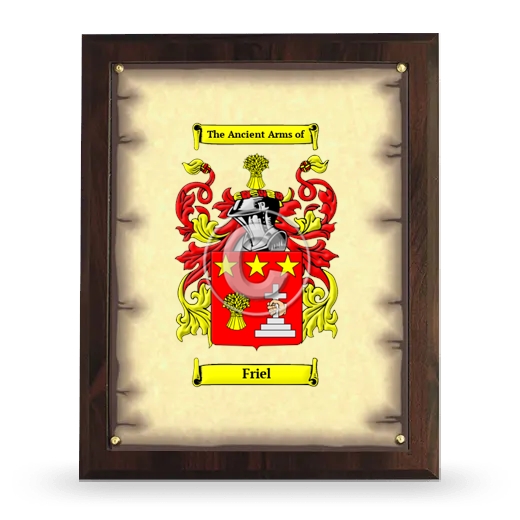 Friel Coat of Arms Plaque