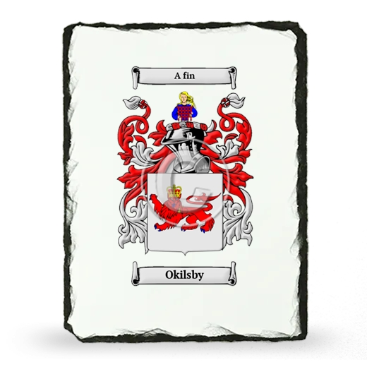 Okilsby Coat of Arms Slate