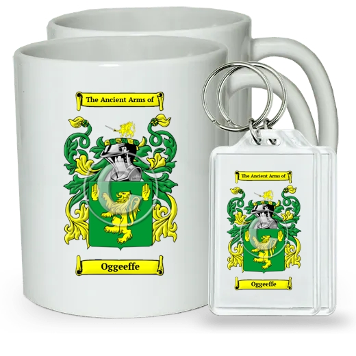 Oggeeffe Pair of Coffee Mugs and Pair of Keychains