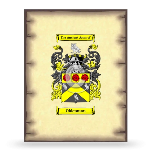 Oldenman Coat of Arms Print