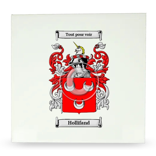 Hollifand Large Ceramic Tile with Coat of Arms