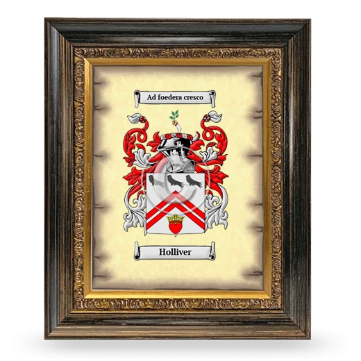 Holliver Coat of Arms Framed - Heirloom