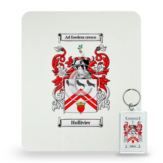 Hollivier Mouse Pad and Keychain Combo Package