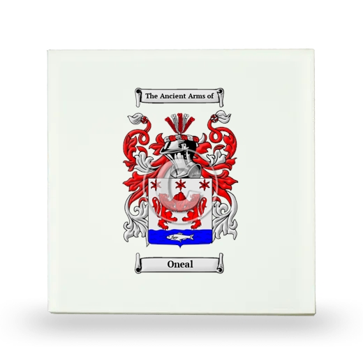 Oneal Small Ceramic Tile with Coat of Arms