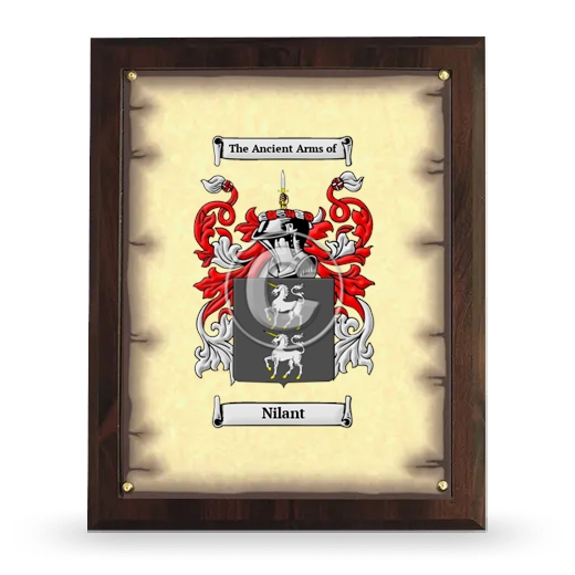 Nilant Coat of Arms Plaque