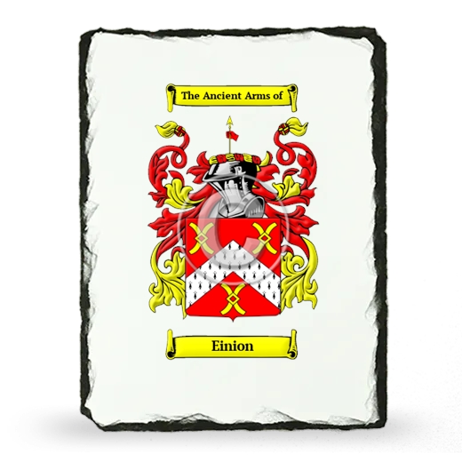 Einion Coat of Arms Slate