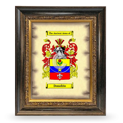 Donofrio Coat of Arms Framed - Heirloom
