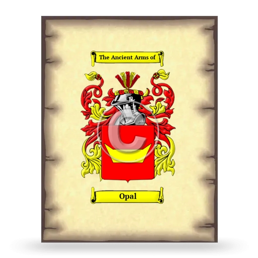 Opal Coat of Arms Print