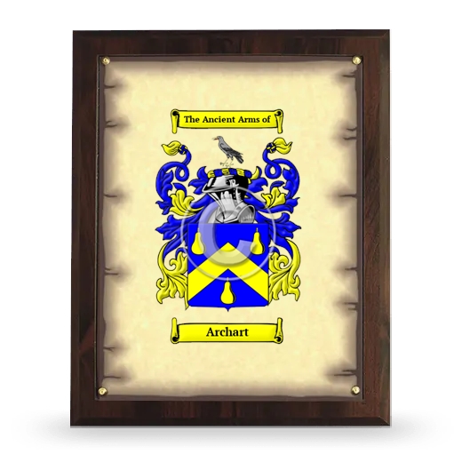 Archart Coat of Arms Plaque