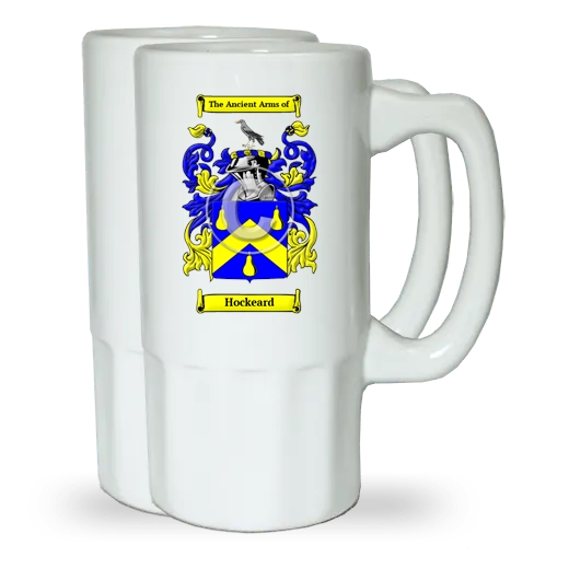 Hockeard Pair of Beer Steins