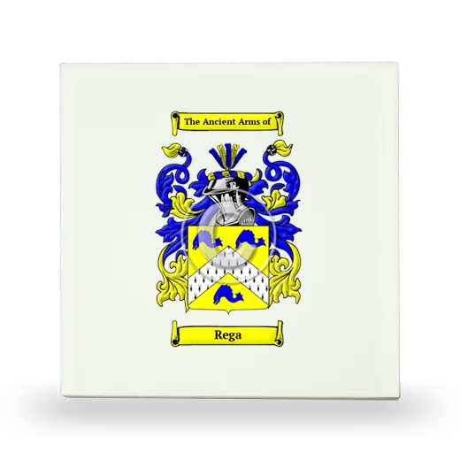 Rega Small Ceramic Tile with Coat of Arms