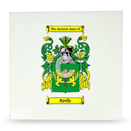 Ryelly Large Ceramic Tile with Coat of Arms