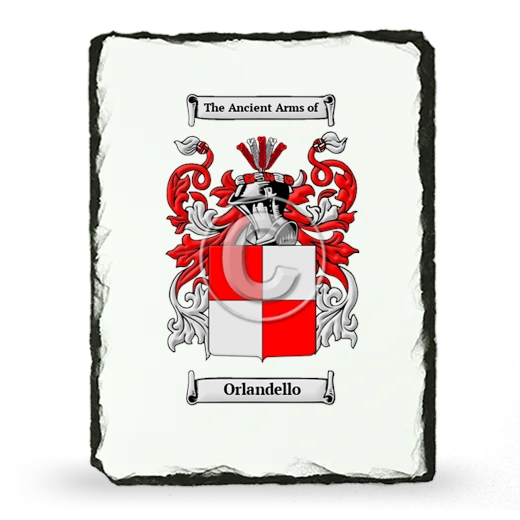 Orlandello Coat of Arms Slate