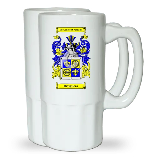 Ortiguera Pair of Beer Steins