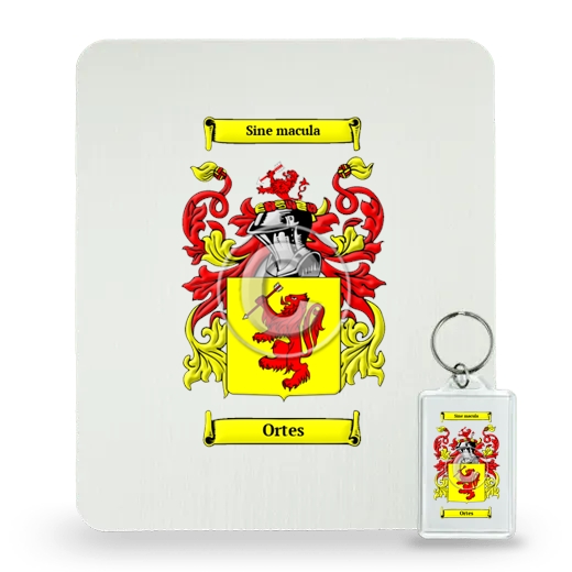 Ortes Mouse Pad and Keychain Combo Package