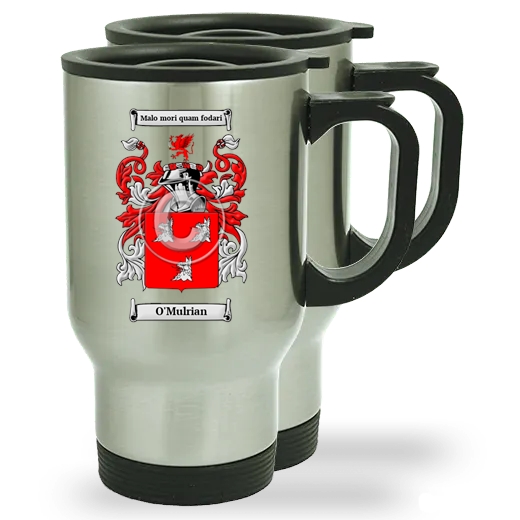 O'Mulrian Pair of Steel Travel Mugs