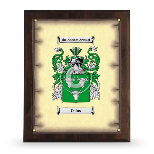 Osius Coat of Arms Plaque