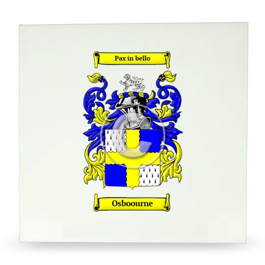 Osboourne Large Ceramic Tile with Coat of Arms