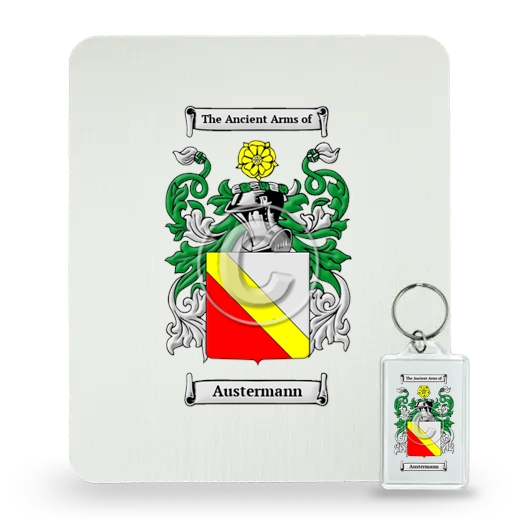 Austermann Mouse Pad and Keychain Combo Package