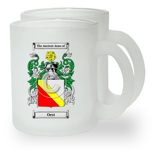 Oest Pair of Frosted Glass Mugs