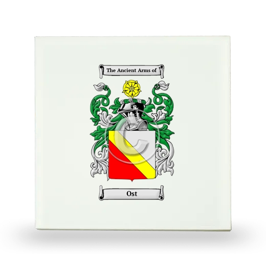 Ost Small Ceramic Tile with Coat of Arms