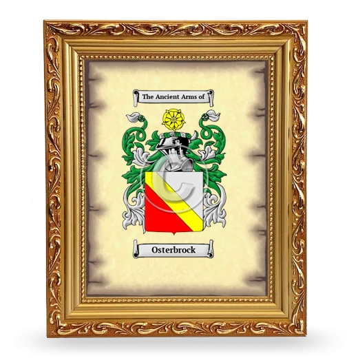 Osterbrock Coat of Arms Framed - Gold