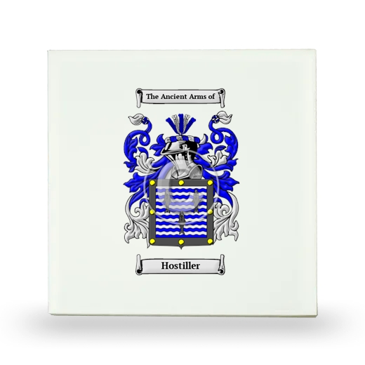 Hostiller Small Ceramic Tile with Coat of Arms