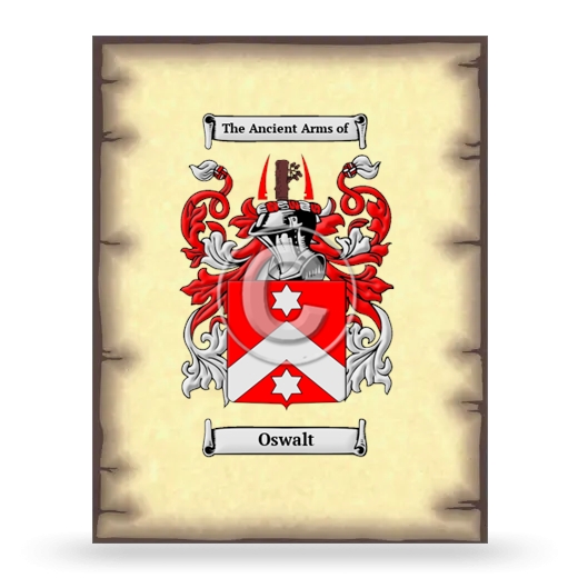 Oswalt Coat of Arms Print