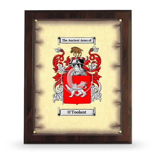 O'Toolant Coat of Arms Plaque