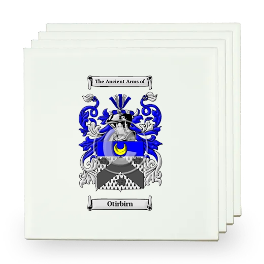 Otirbirn Set of Four Small Tiles with Coat of Arms