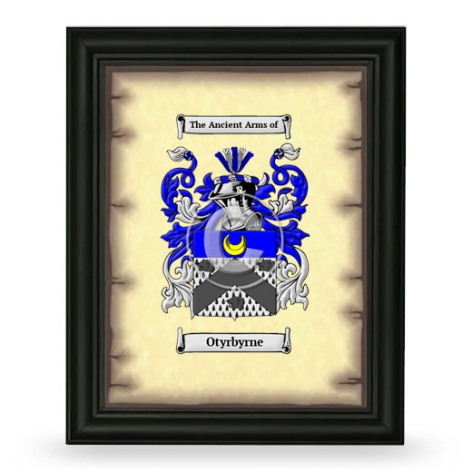 Otyrbyrne Coat of Arms Framed - Black