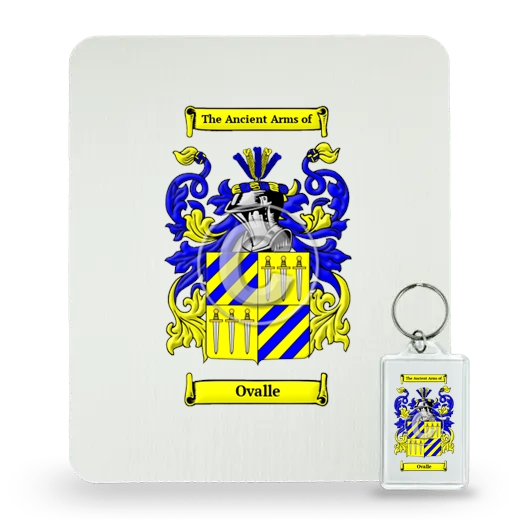 Ovalle Mouse Pad and Keychain Combo Package