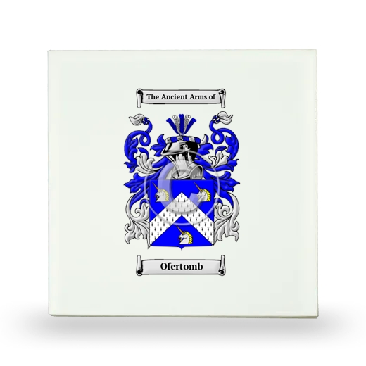 Ofertomb Small Ceramic Tile with Coat of Arms