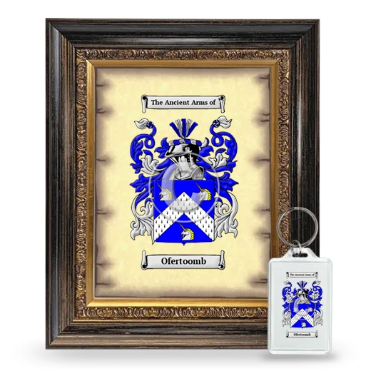 Ofertoomb Framed Coat of Arms and Keychain - Heirloom