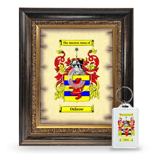 Oxbrow Framed Coat of Arms and Keychain - Heirloom