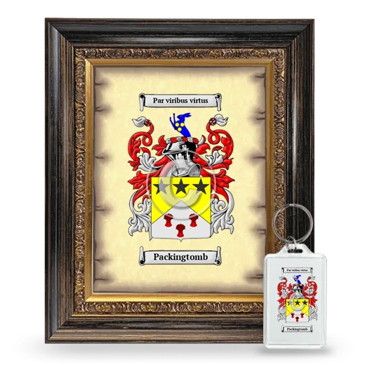 Packingtomb Framed Coat of Arms and Keychain - Heirloom