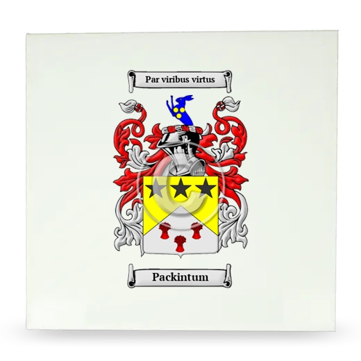 Packintum Large Ceramic Tile with Coat of Arms