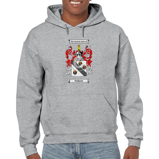 Padyent Grey Unisex Coat of Arms Hooded Sweatshirt