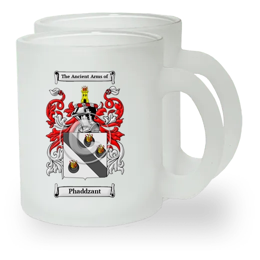 Phaddzant Pair of Frosted Glass Mugs