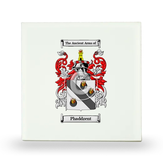 Phaddzent Small Ceramic Tile with Coat of Arms