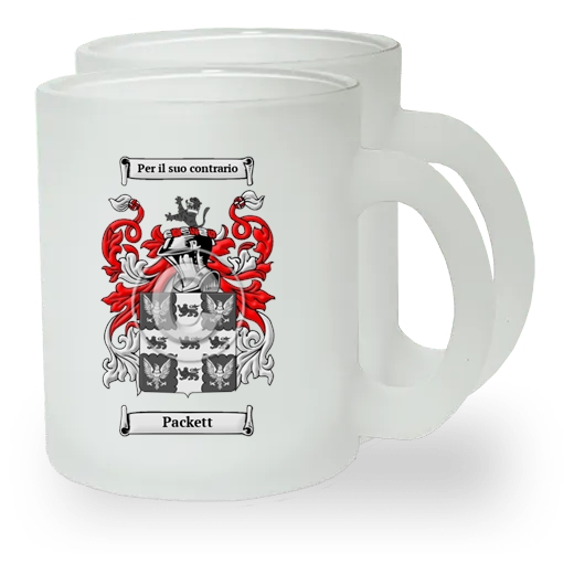 Packett Pair of Frosted Glass Mugs