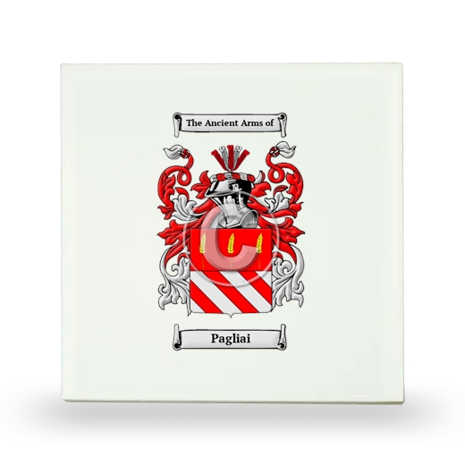 Pagliai Small Ceramic Tile with Coat of Arms