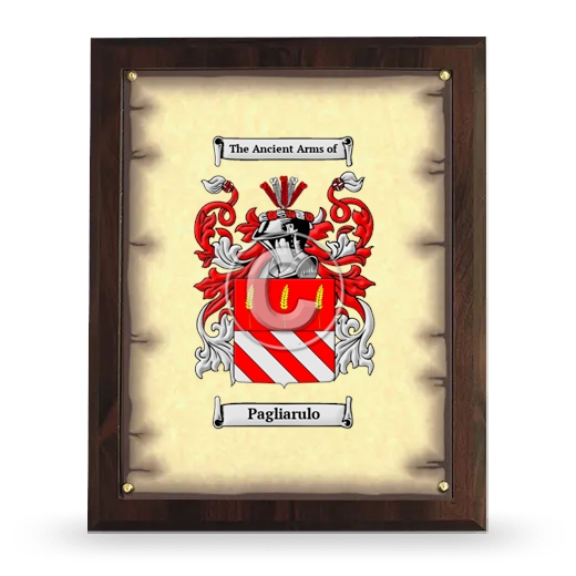 Pagliarulo Coat of Arms Plaque