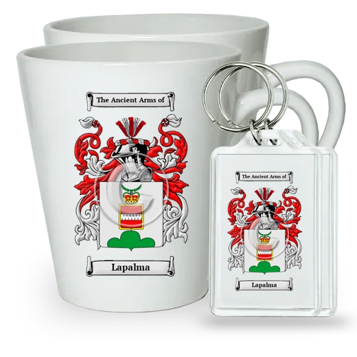 Lapalma Pair of Latte Mugs and Pair of Keychains