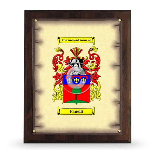 Panelli Coat of Arms Plaque