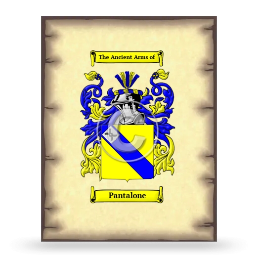 Pantalone Coat of Arms Print