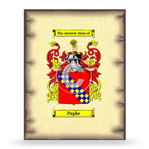 Papke Coat of Arms Print